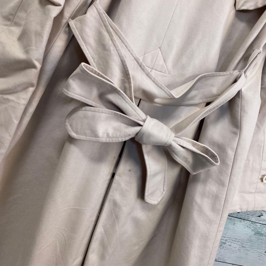 45rpm ダブルブレストレンチコート　ライトベージュ　2サイズ　ベルト付き