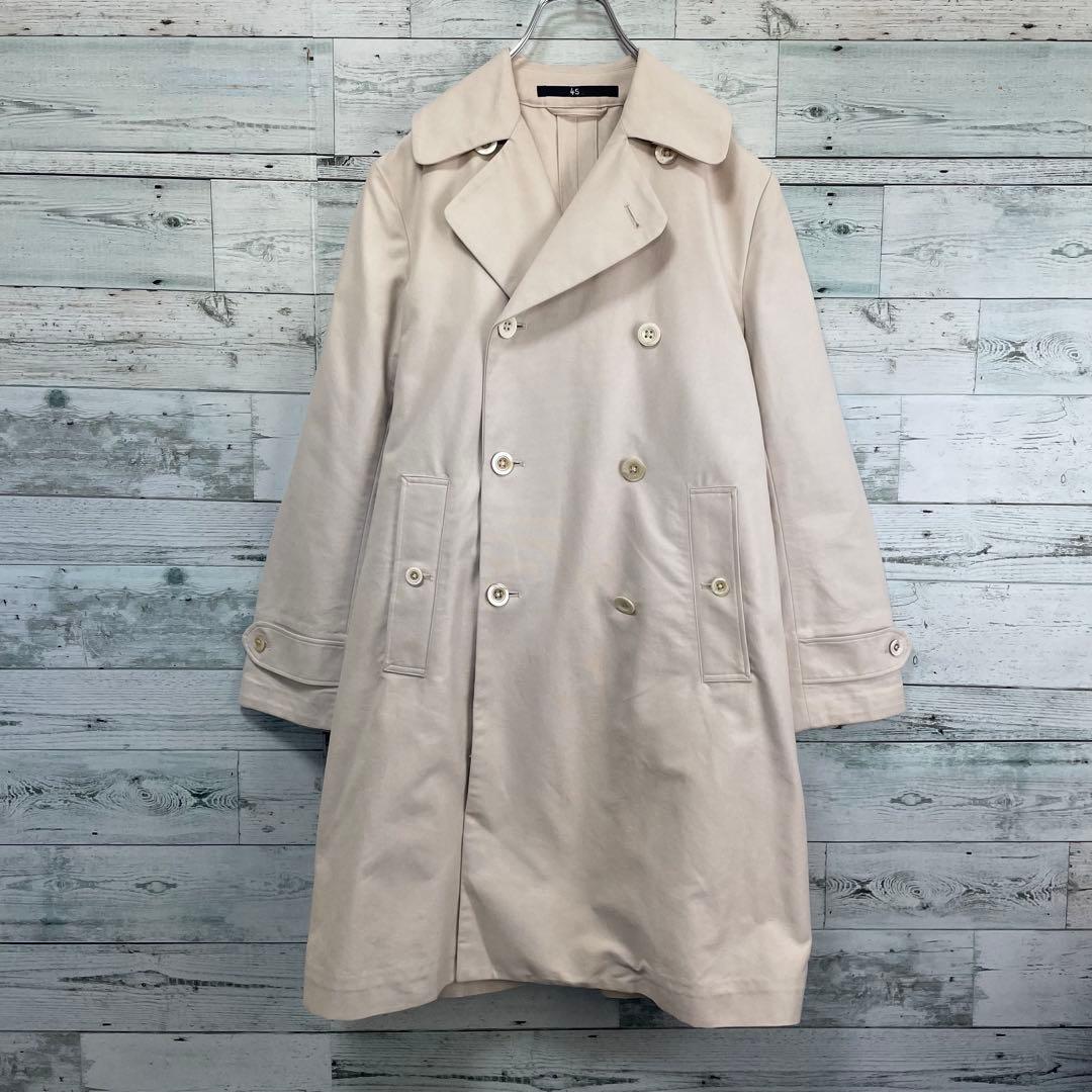 45rpm ダブルブレストレンチコート　ライトベージュ　2サイズ　ベルト付き