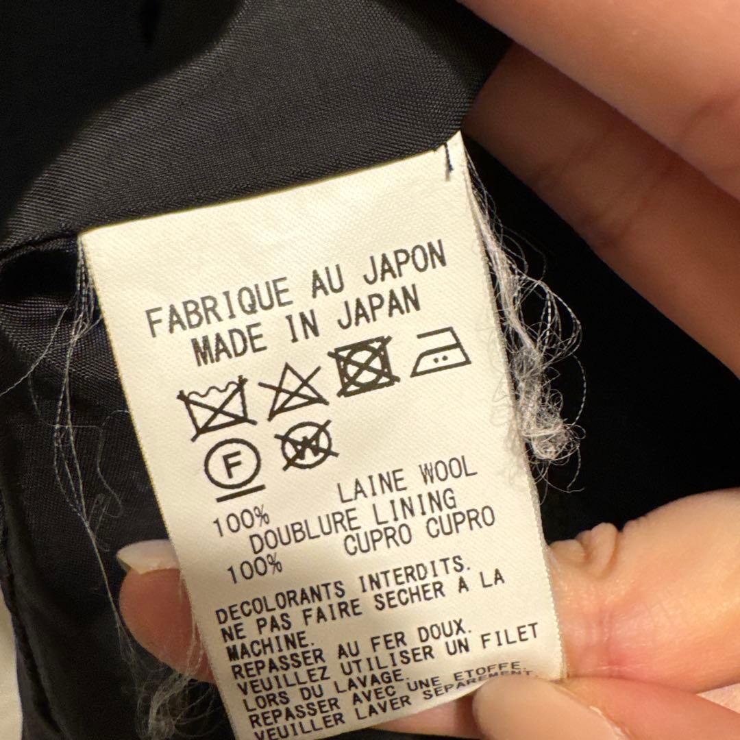 y's2019a wフレアーウールコート size1