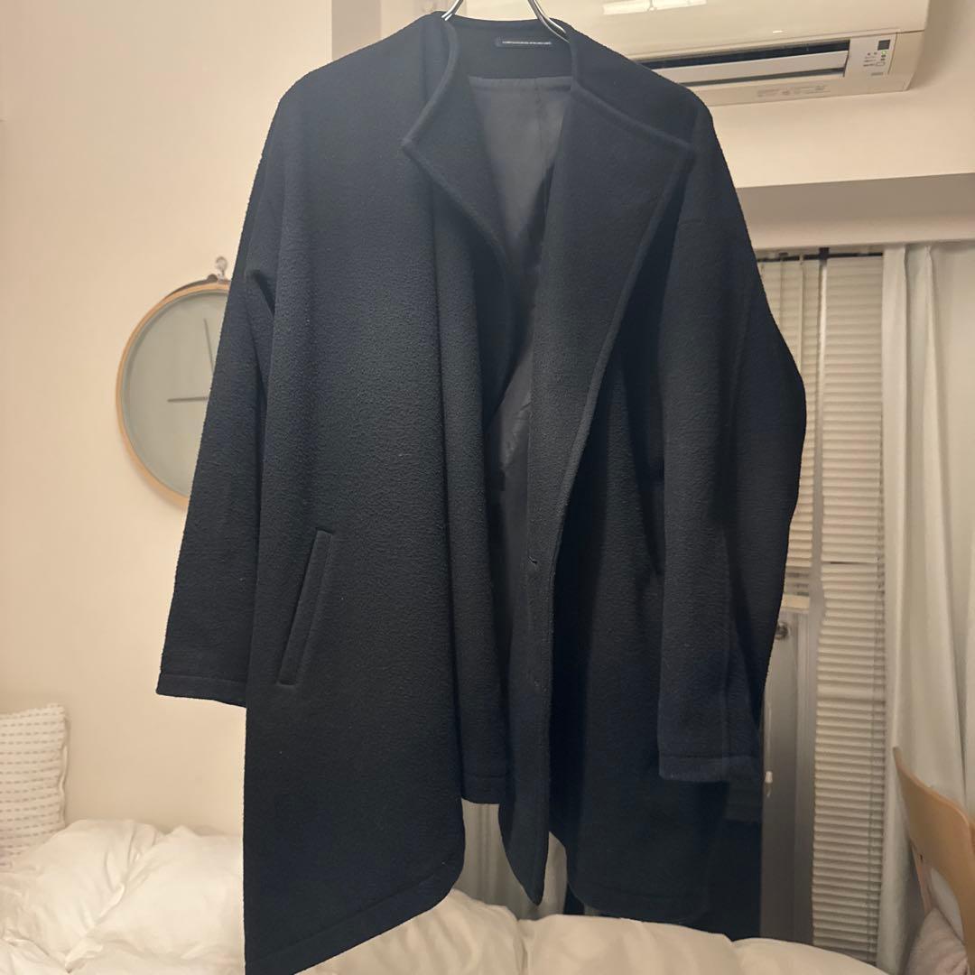 y's2019a wフレアーウールコート size1