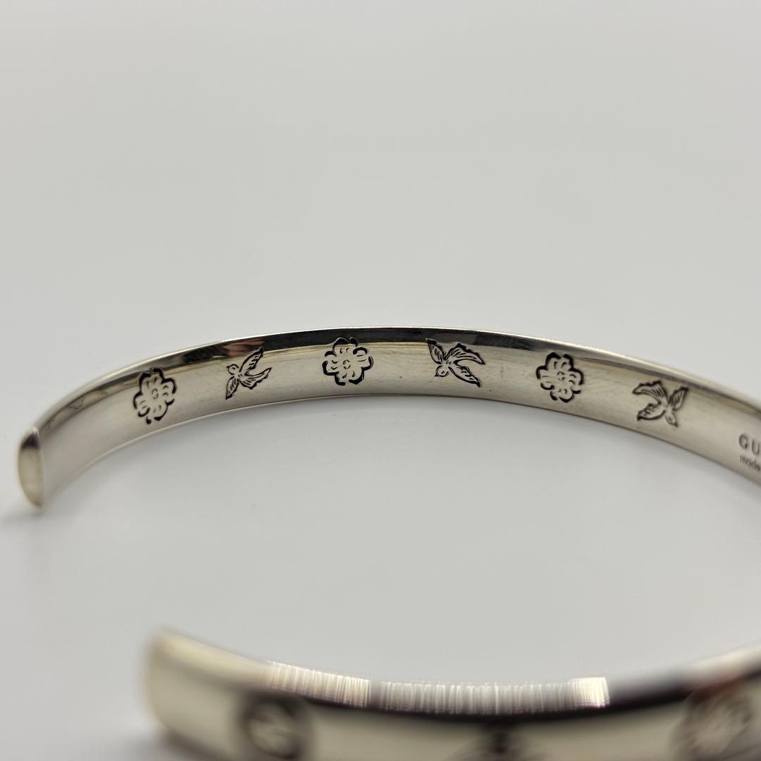 GUCCI グッチ　バングル　ブレスレット　ブラインドフォーラブ　シルバー　17