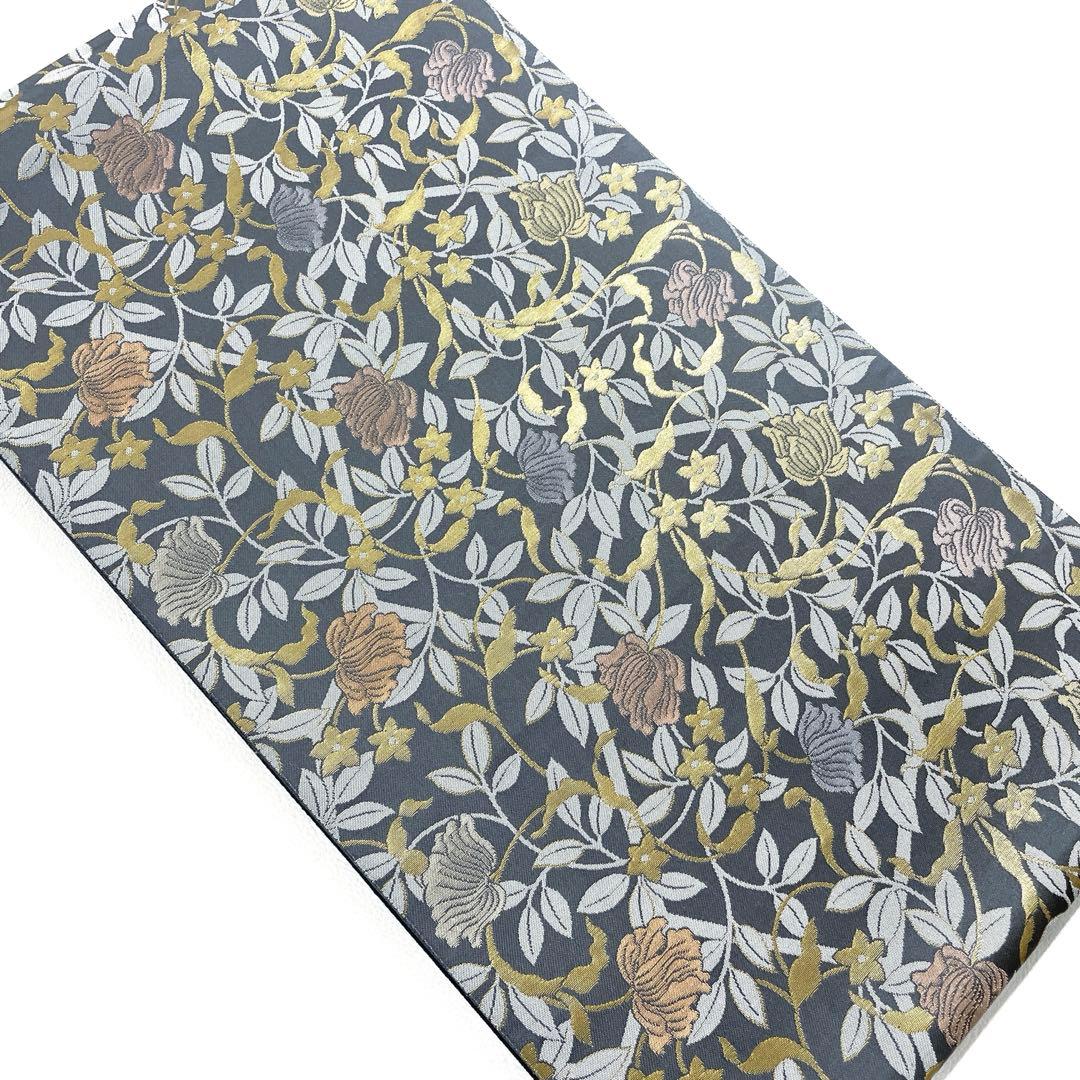 専用帯6167 ●陰山織物謹製 箔屋清兵衛 高台寺蒔絵 高級 正絹 六通 袋帯