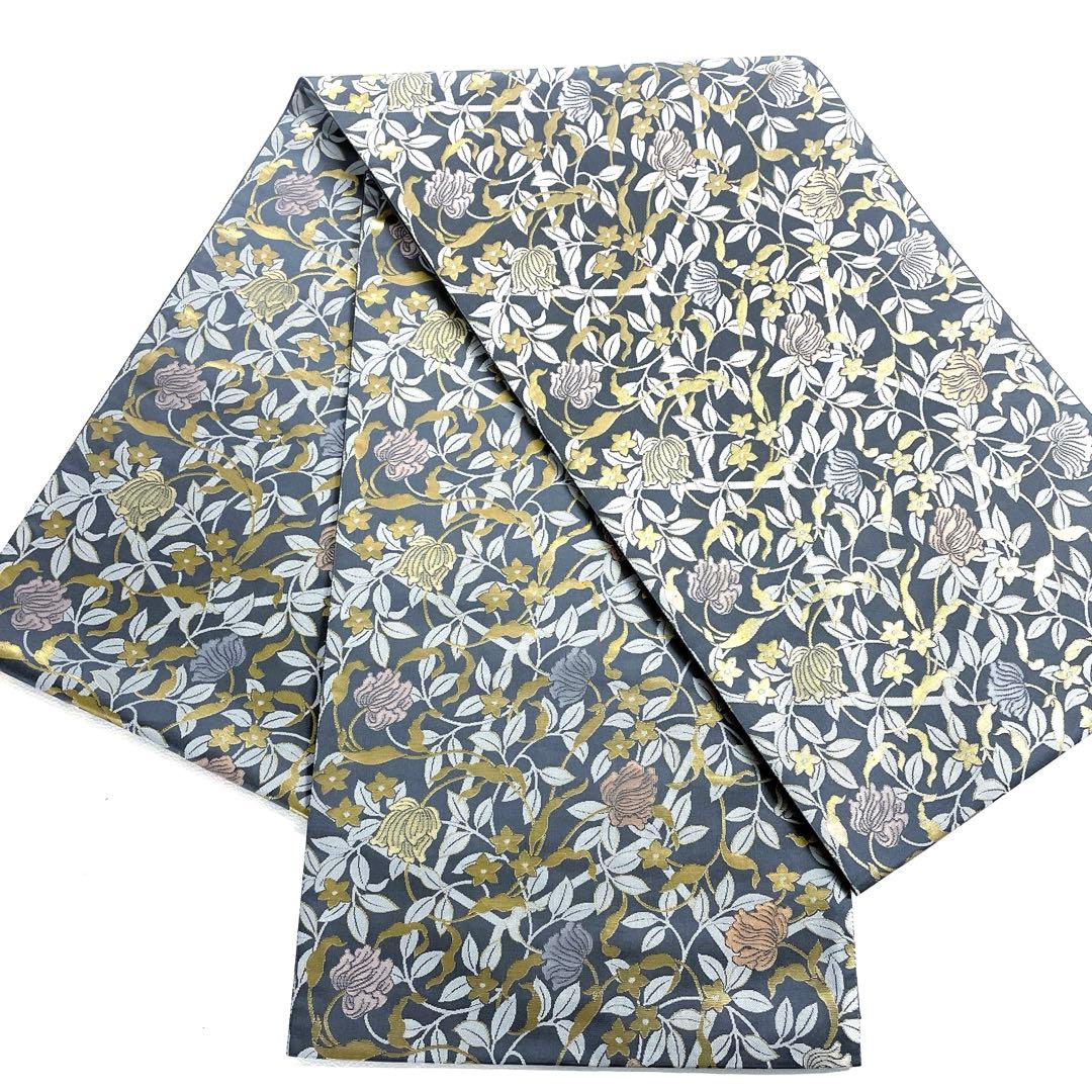 専用帯6167 ●陰山織物謹製 箔屋清兵衛 高台寺蒔絵 高級 正絹 六通 袋帯