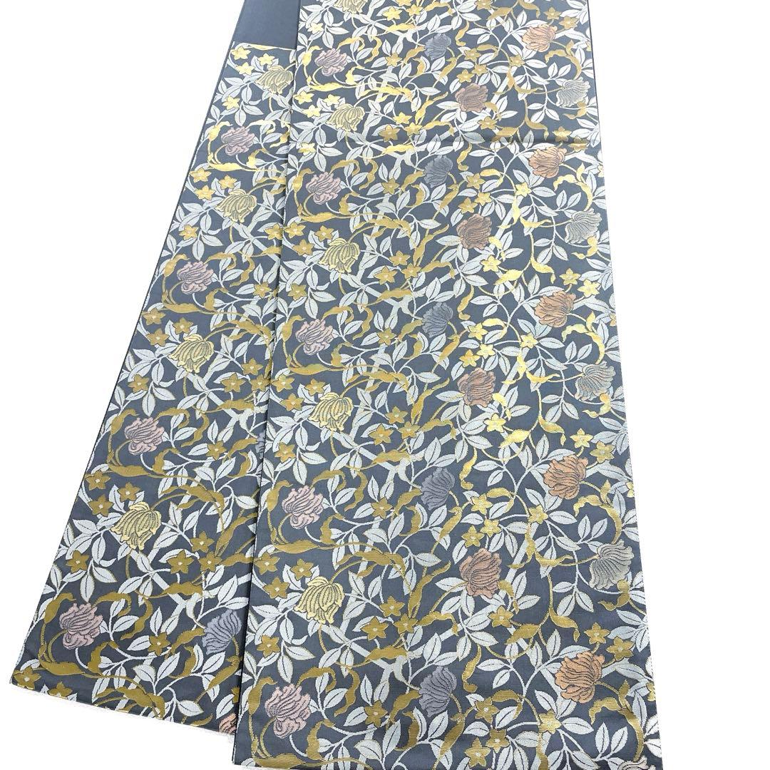 専用帯6167 ●陰山織物謹製 箔屋清兵衛 高台寺蒔絵 高級 正絹 六通 袋帯