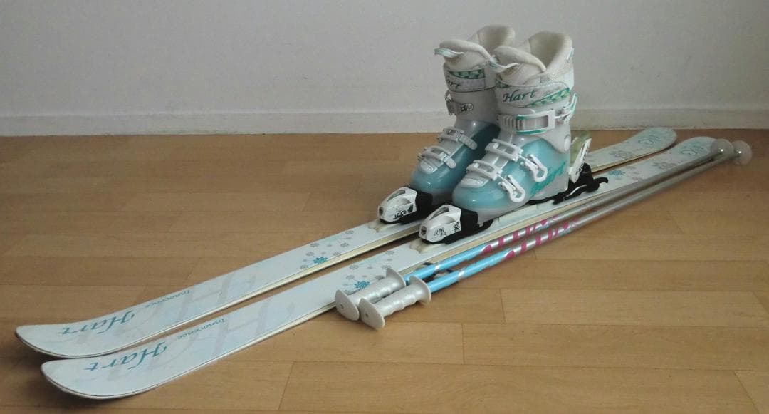 ■■送料無料■Hart■女性用スキー3点セット■板160■メンテ付■■