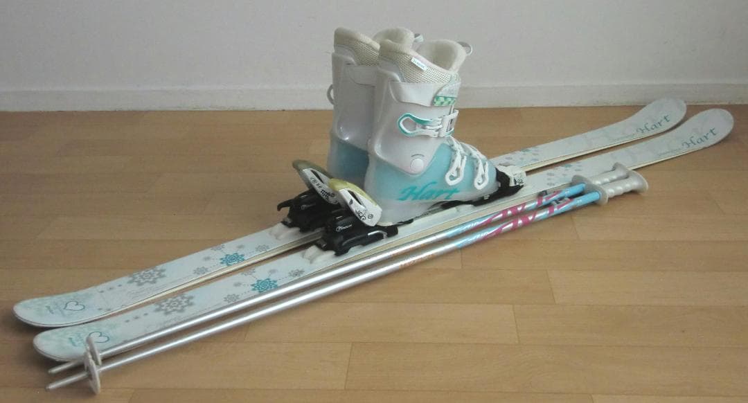 ■■送料無料■Hart■女性用スキー3点セット■板160■メンテ付■■