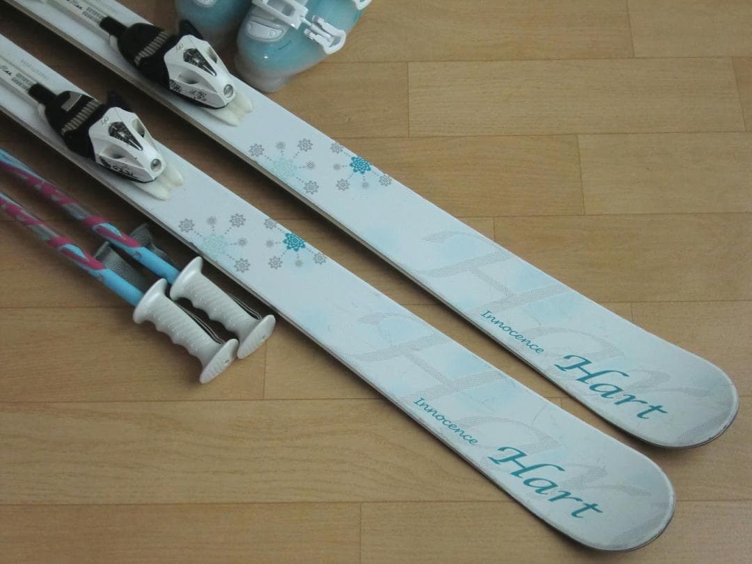 ■■送料無料■Hart■女性用スキー3点セット■板160■メンテ付■■