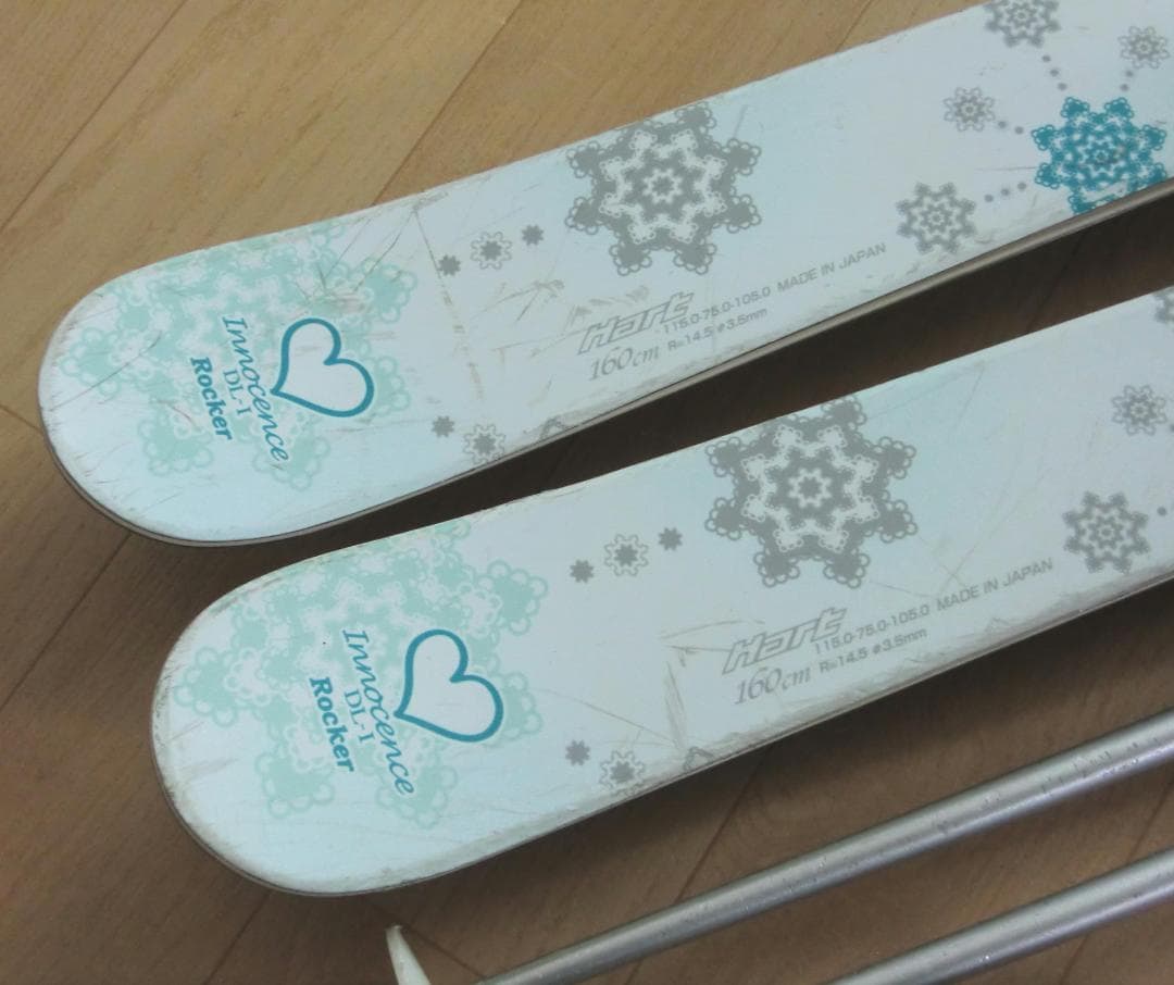 ■■送料無料■Hart■女性用スキー3点セット■板160■メンテ付■■