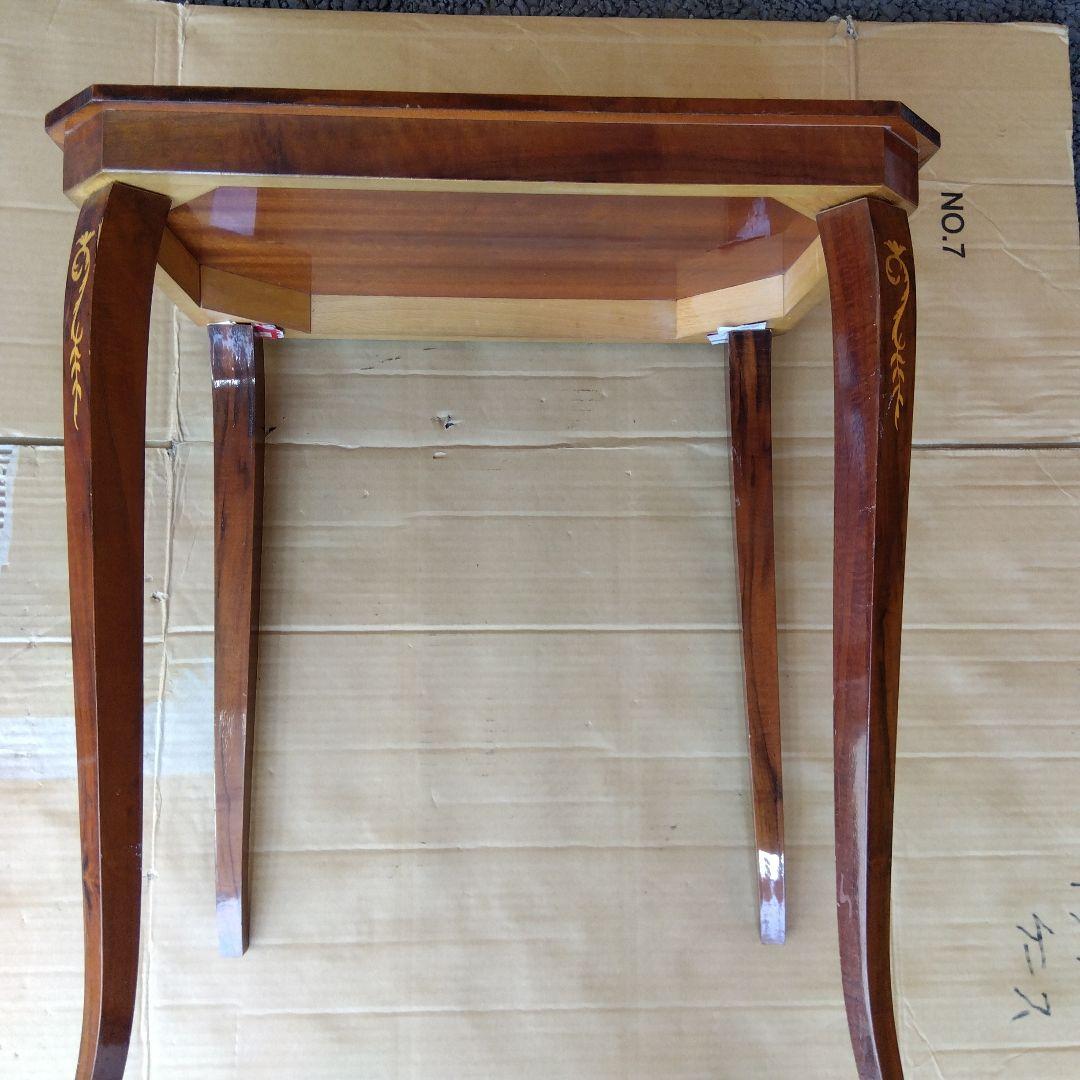 イタリア製 サイドテーブル 猫脚 アンティーク ネストテーブル 西洋家具