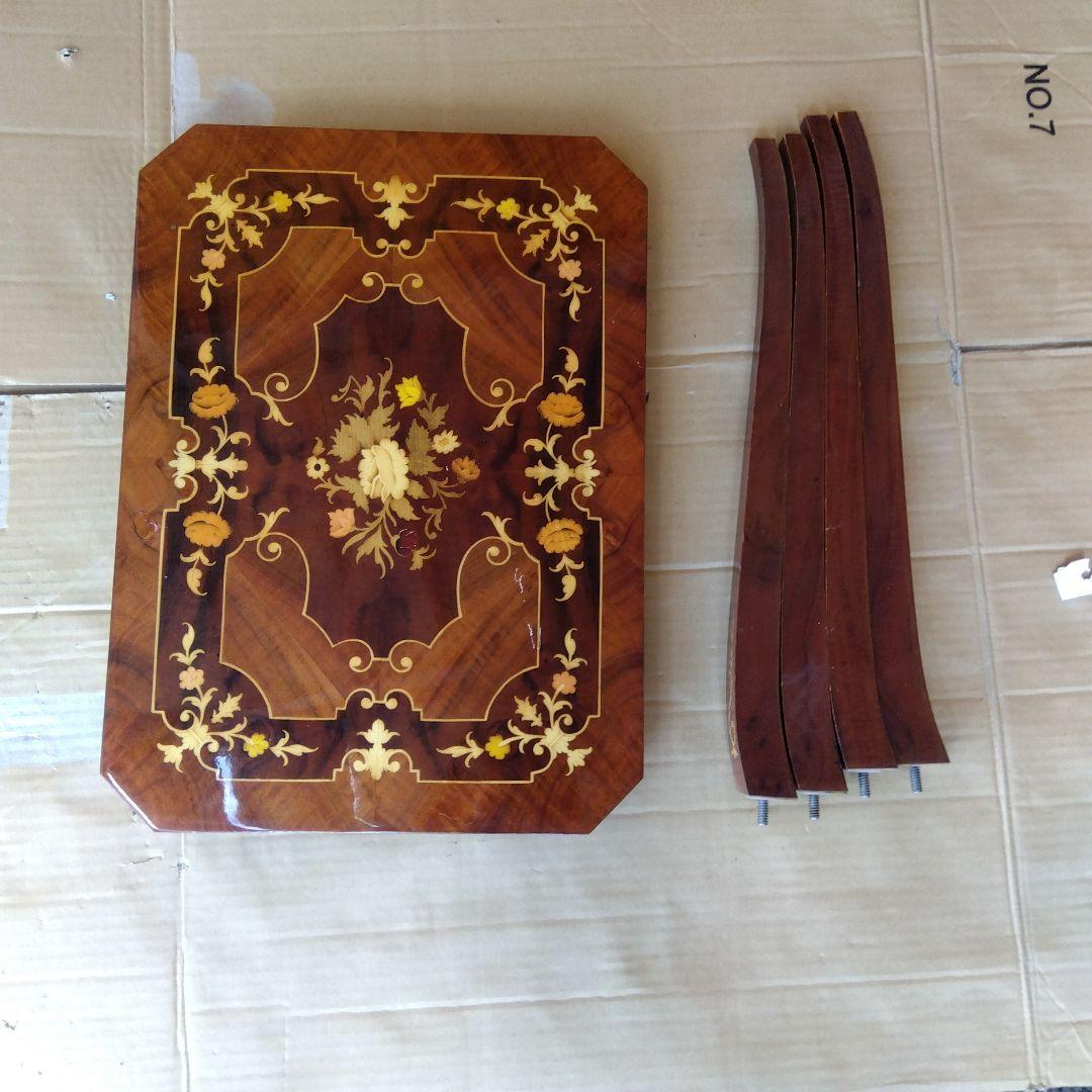 イタリア製 サイドテーブル 猫脚 アンティーク ネストテーブル 西洋家具