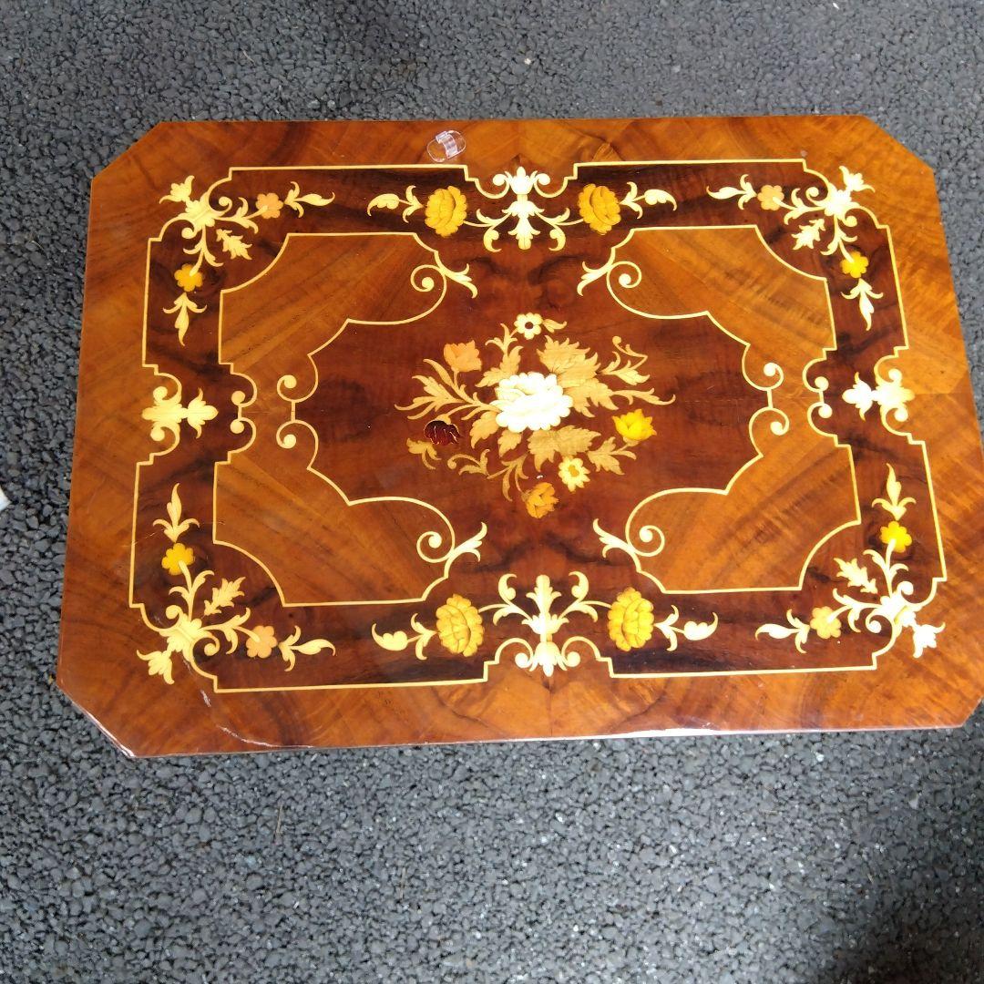 イタリア製 サイドテーブル 猫脚 アンティーク ネストテーブル 西洋家具