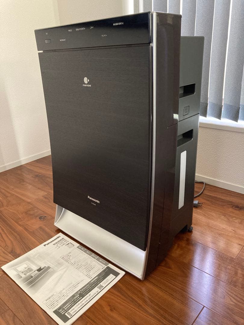 Panasonic 加湿空気清浄機 F-VXL90 木目調 ブラウン　美品