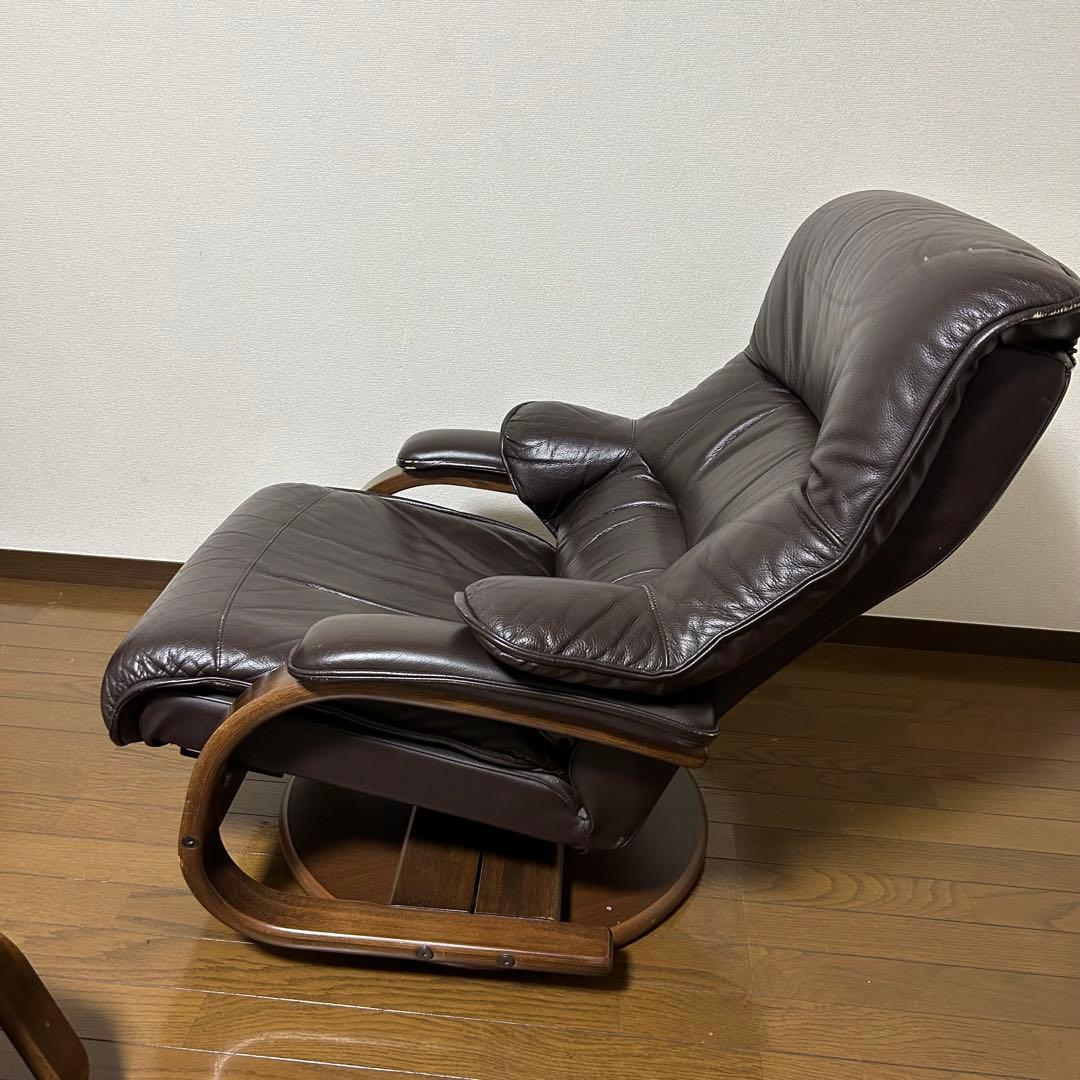 冨士ファニチア　リクライニングソファ オットマン付　回転椅子　パーソナルチェア