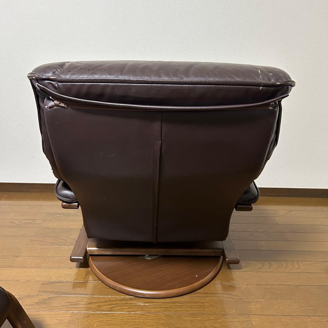 冨士ファニチア　リクライニングソファ オットマン付　回転椅子　パーソナルチェア