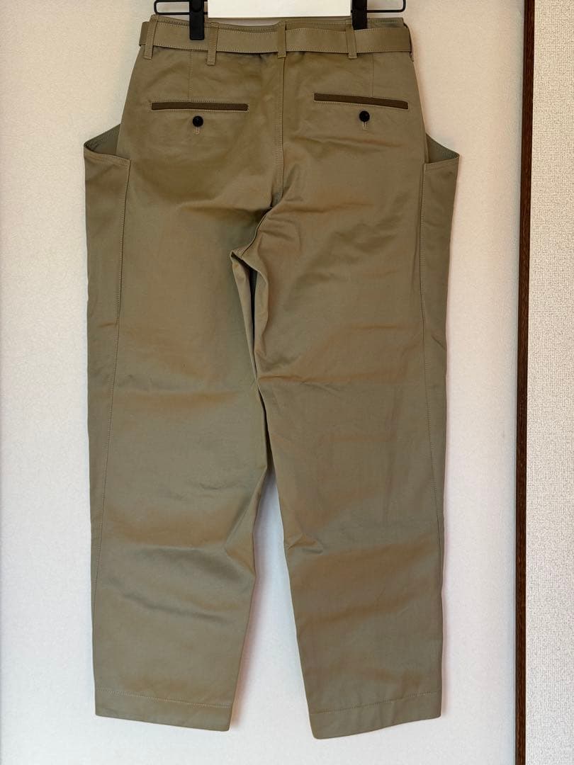 【未使用】sacai 25ss cotton chino パンツ 0 ※訳あり