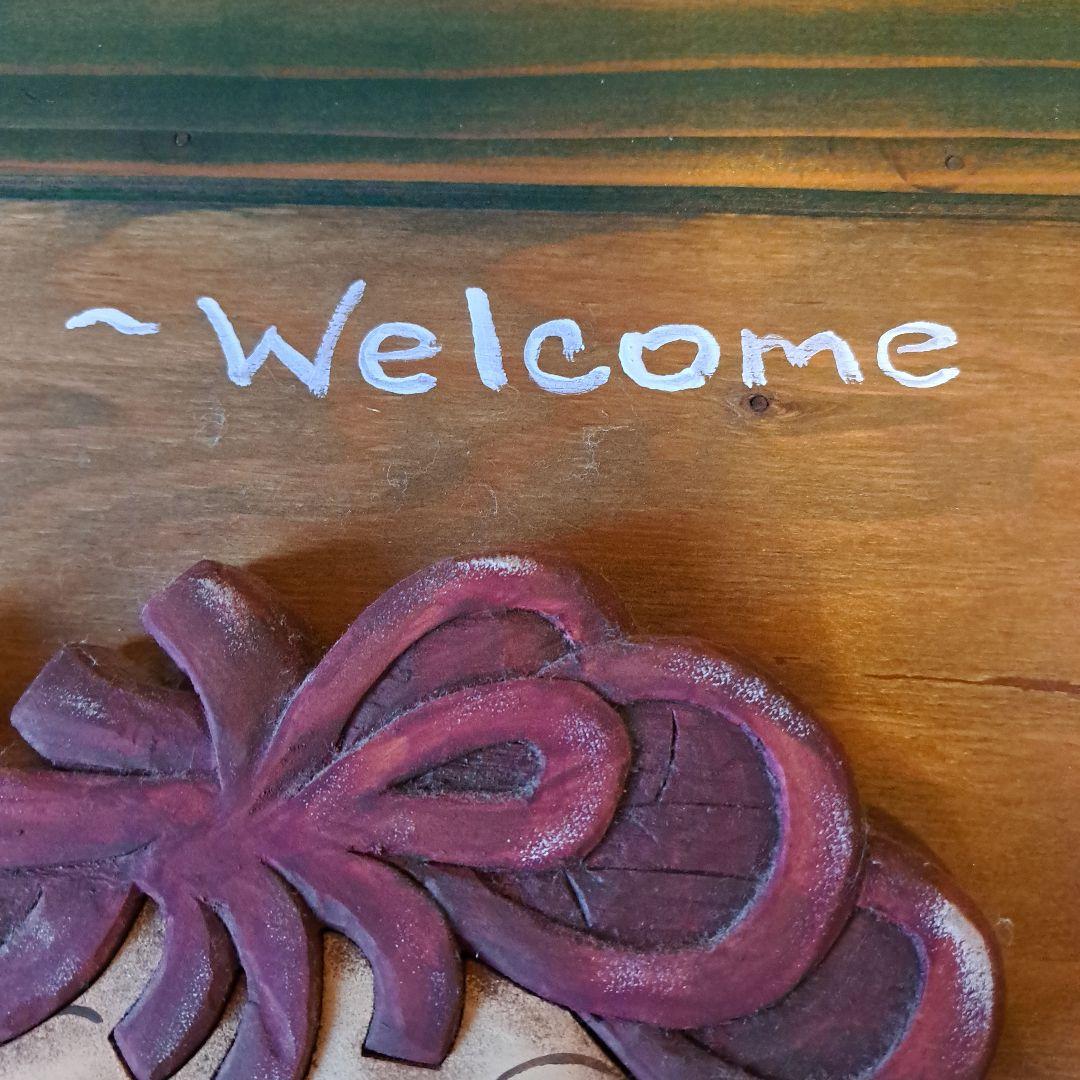 カントリー雑貨 ウエルカムボード 一点物 ラガディアン＆アンディ