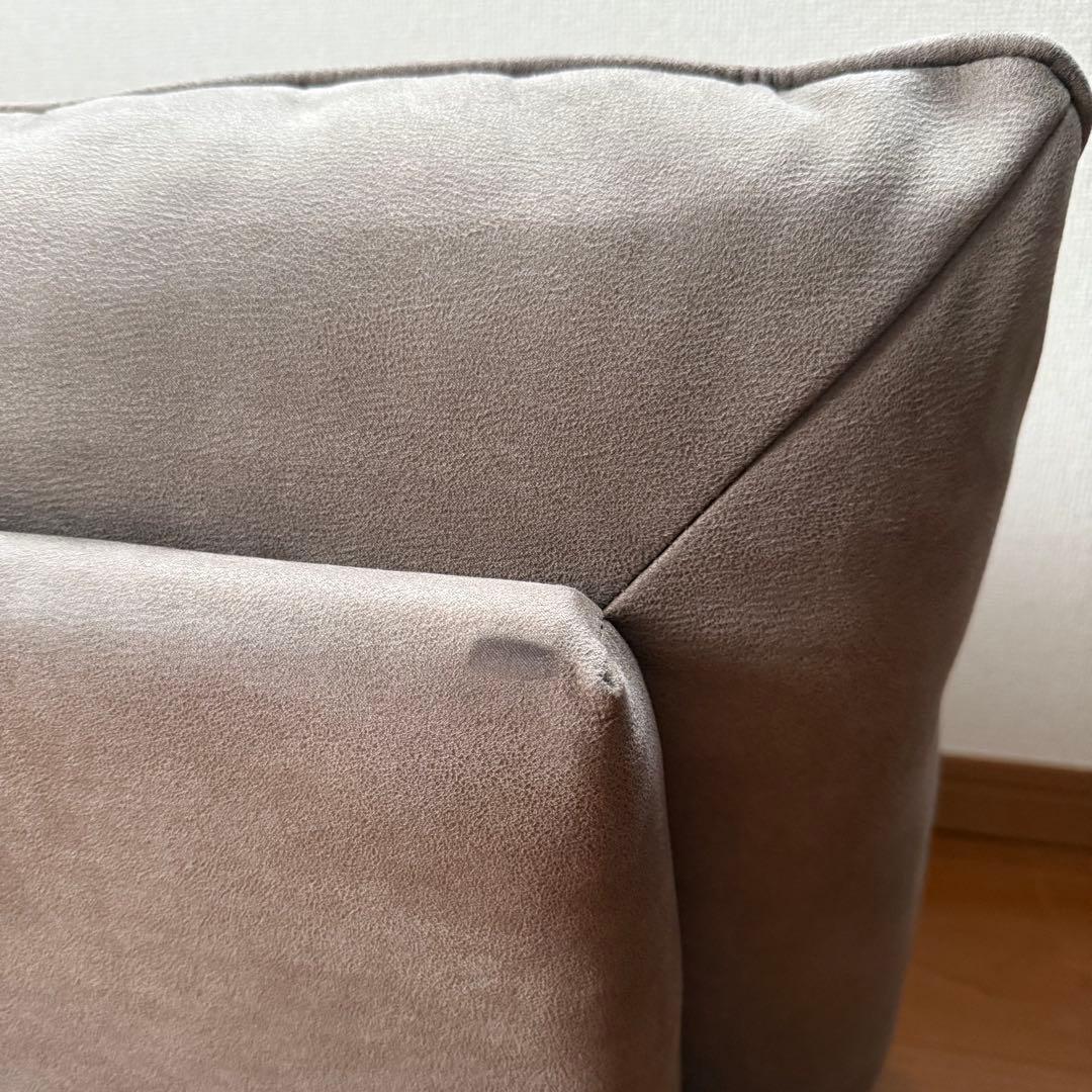 関家具アルフレード　ヨーロピアングレー　背クッション　ソファ　ロータイプ　美品