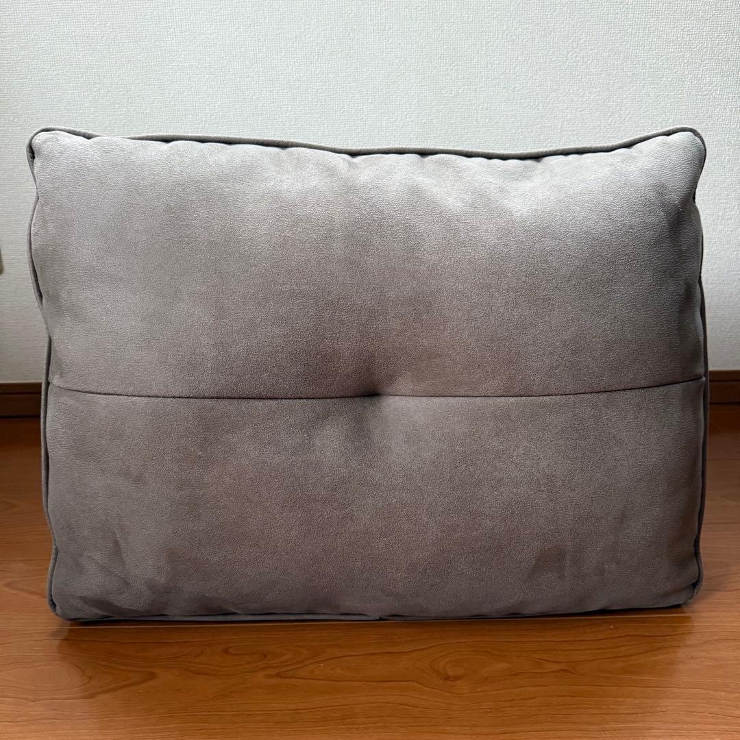 関家具アルフレード　ヨーロピアングレー　背クッション　ソファ　ロータイプ　美品