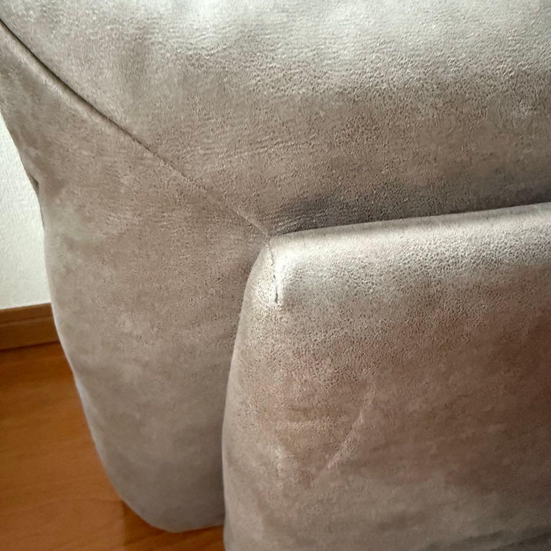 関家具アルフレード　ヨーロピアングレー　背クッション　ソファ　ロータイプ　美品