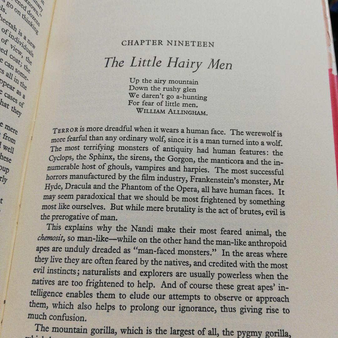 洋書 On the Track Unknown Animals/Heuvelmans