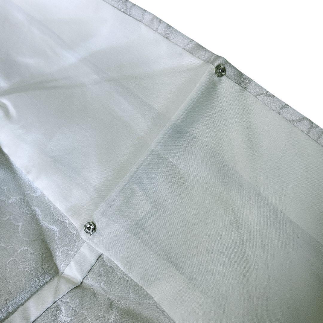 A66愛華 着物 刺繍　訪問着　単衣　おじさい模様　美品　正絹