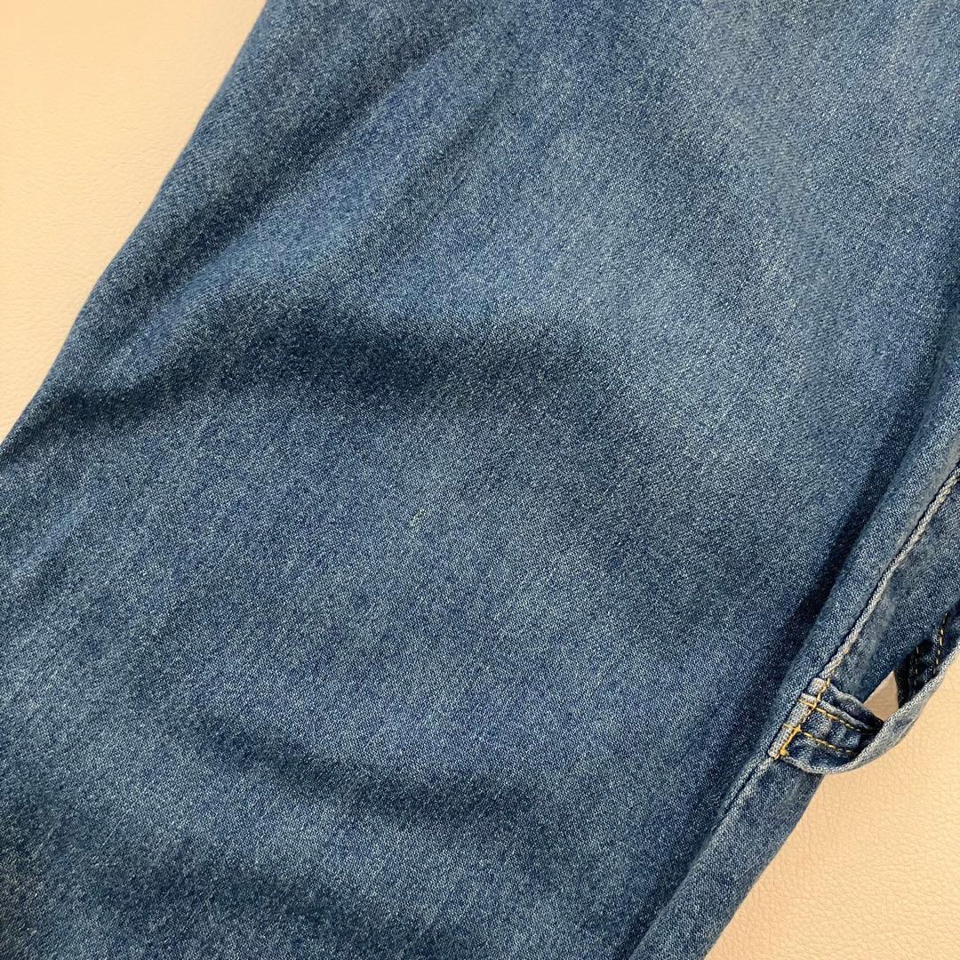 Lee mercibeaucoup メルシーボークー サロペット風サルエルデニム