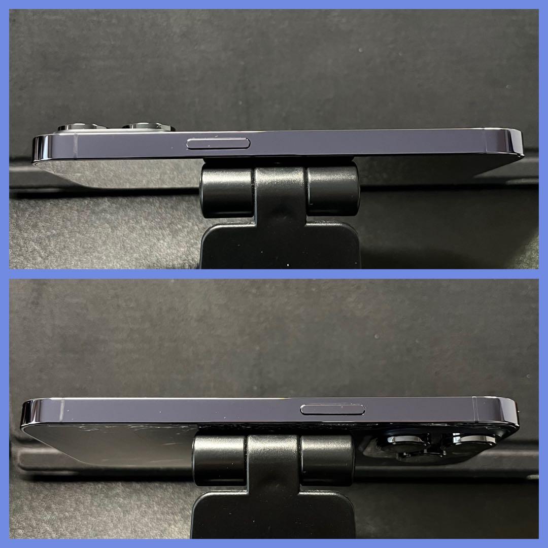 iPhone 14 Pro 256GB ディープパープル 背面割れ 動作良好
