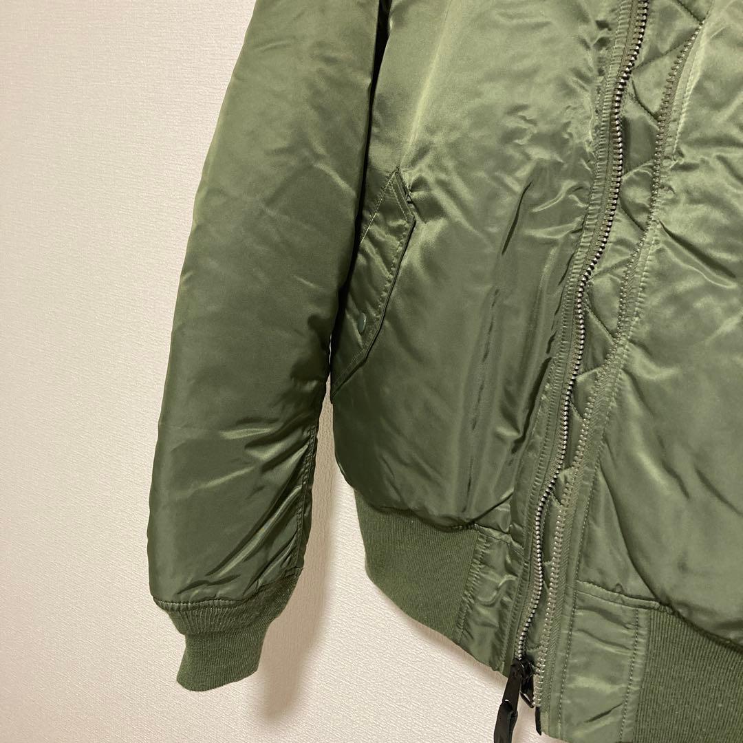アルファ ALPHA MA-1 フライトジャケット グリーン 短丈 ミニタリー