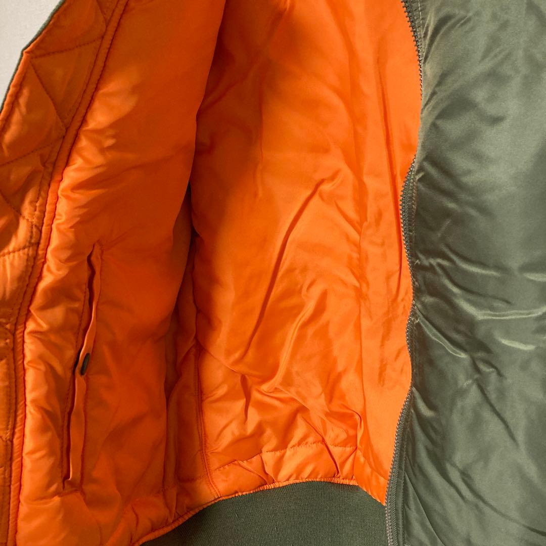 アルファ ALPHA MA-1 フライトジャケット グリーン 短丈 ミニタリー