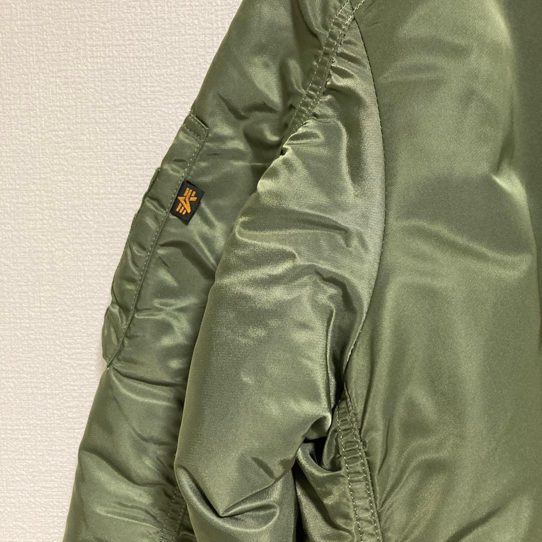 アルファ ALPHA MA-1 フライトジャケット グリーン 短丈 ミニタリー
