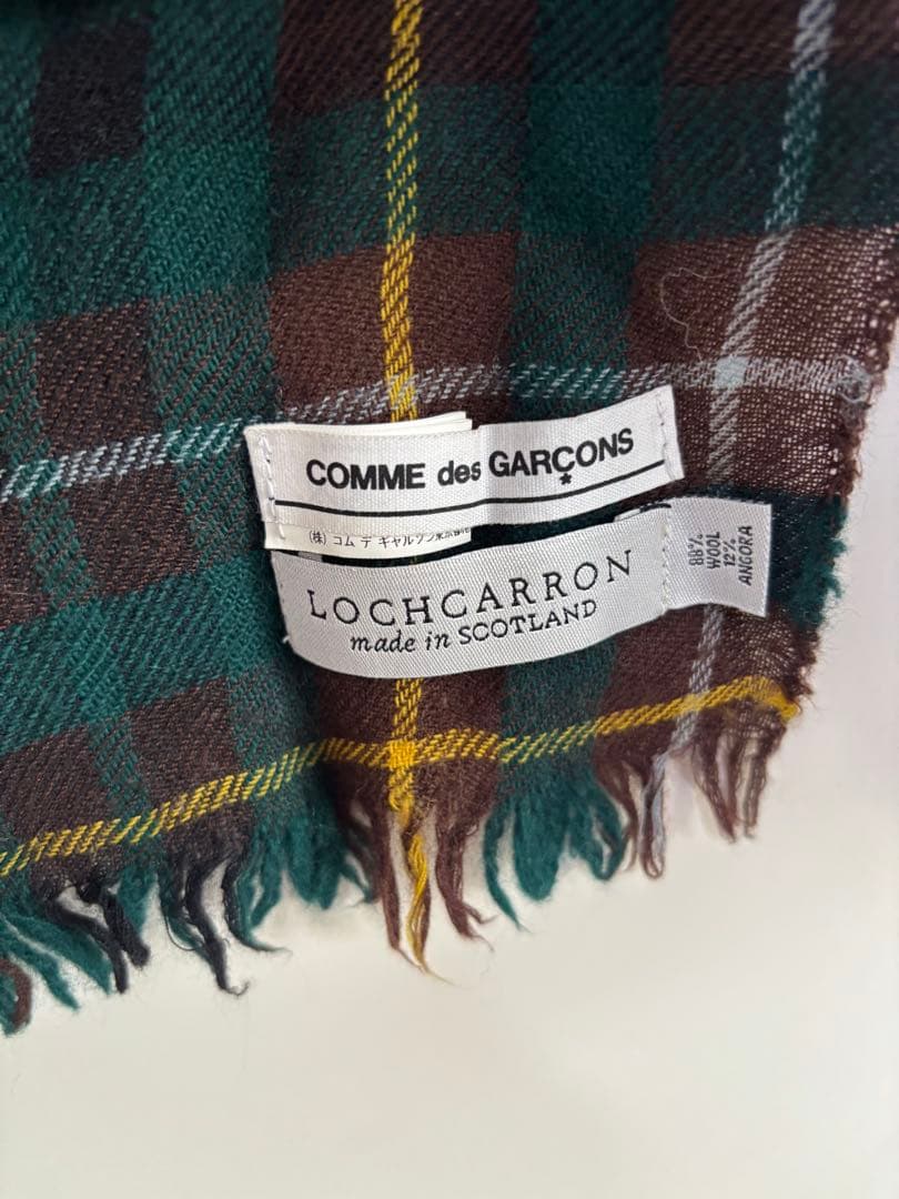 COMME des GARÇONS チェックマフラー　ロキャロン