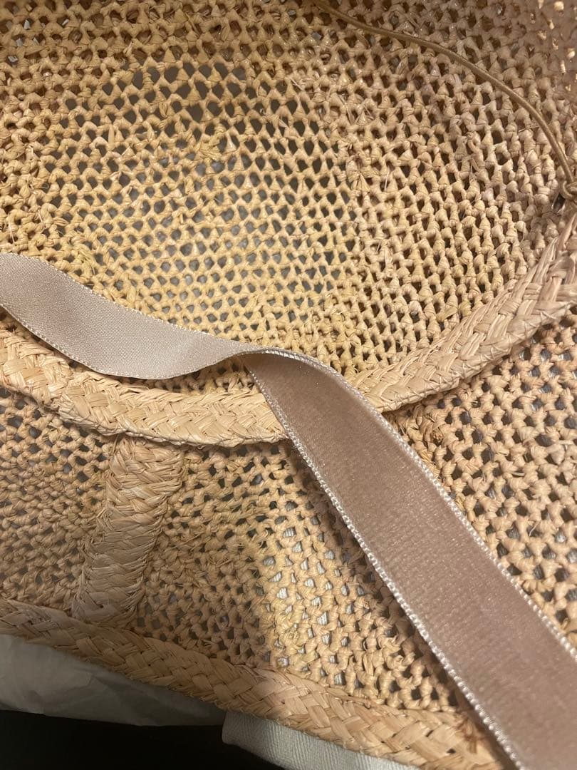 いちご【新品】ロエベ　ハロハット　ストローハット