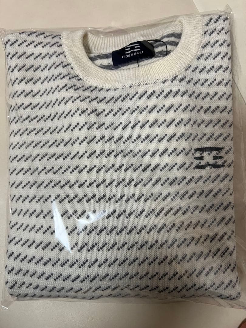 FIDES GOLF ホワイトグレー L セーター