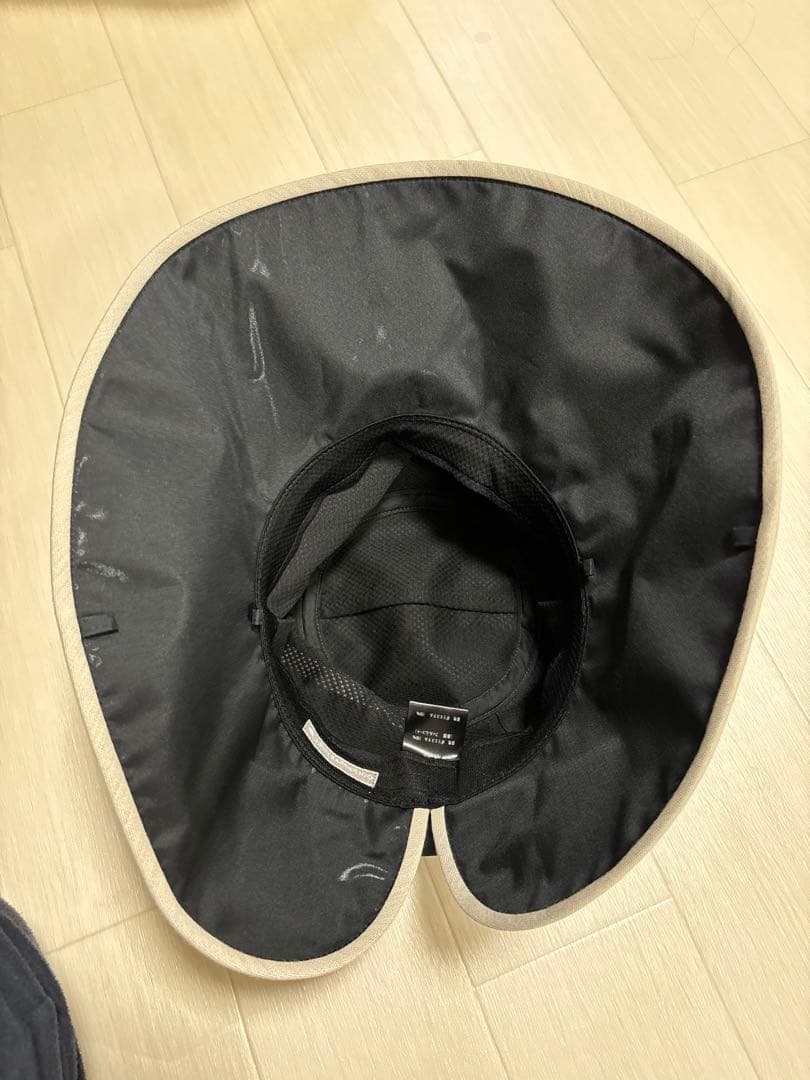 【美品】サンバリア100 ナチュラル・リボンハット