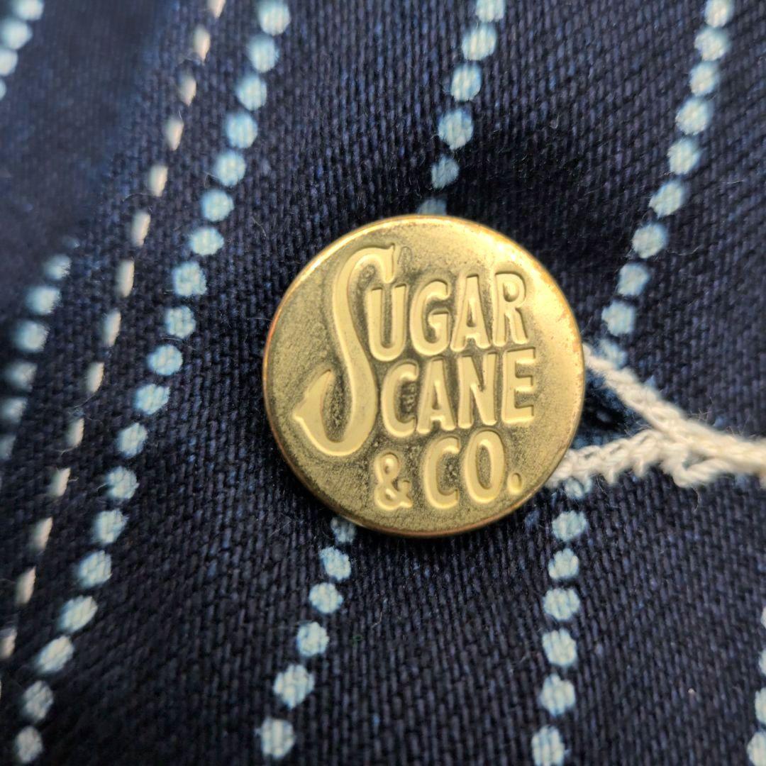 【新品同様】シュガーケーン　SC15658　ウォバッシュストライプ　ワークコート