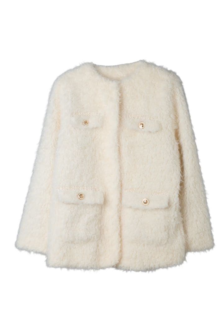 herlipto  Faux Fur Coat ecru S 完売品