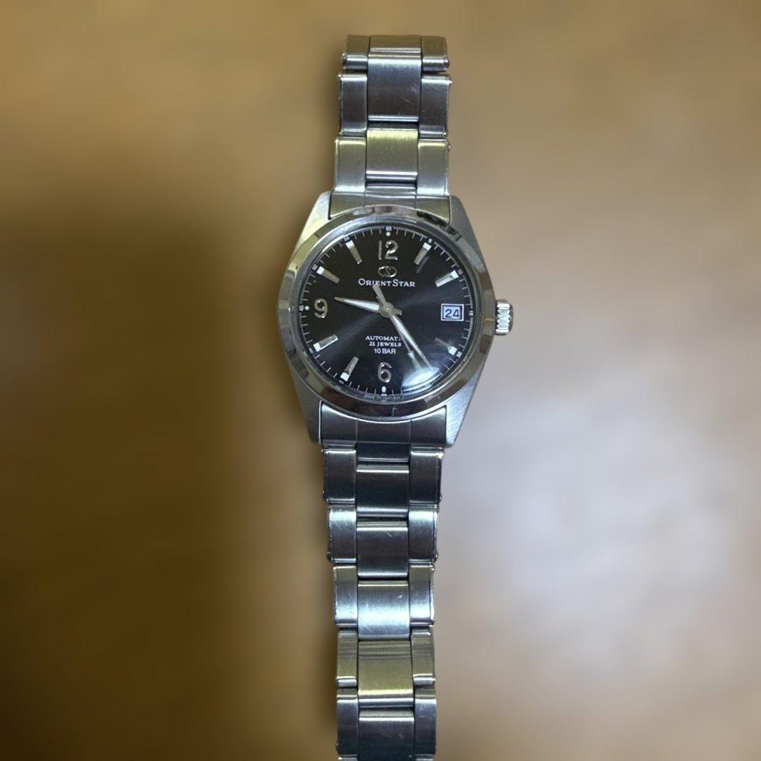 ア*キ様 オリエントスター 自動巻き 腕時計 黒文字盤