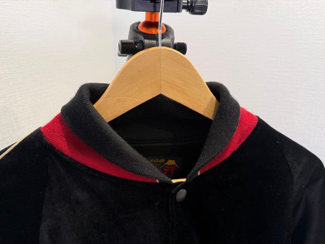 テーラー東洋 ベロアスタジャン XL 黒 ジョンレノン着用 blackmeans