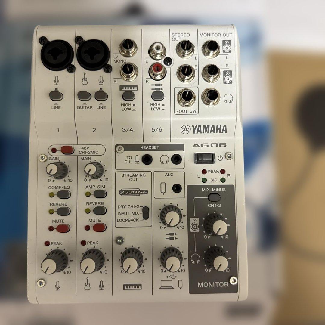 YAMAHA AG06ミキサーセット& AT2020コンデンサーマイクセット