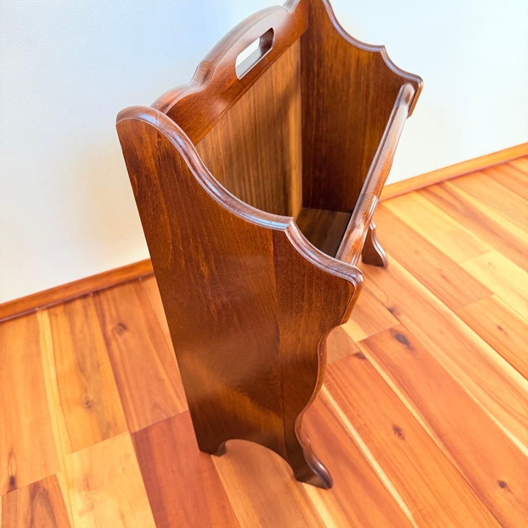 未使用品級　カリモク　マガジンラック　karimoku コロニアル