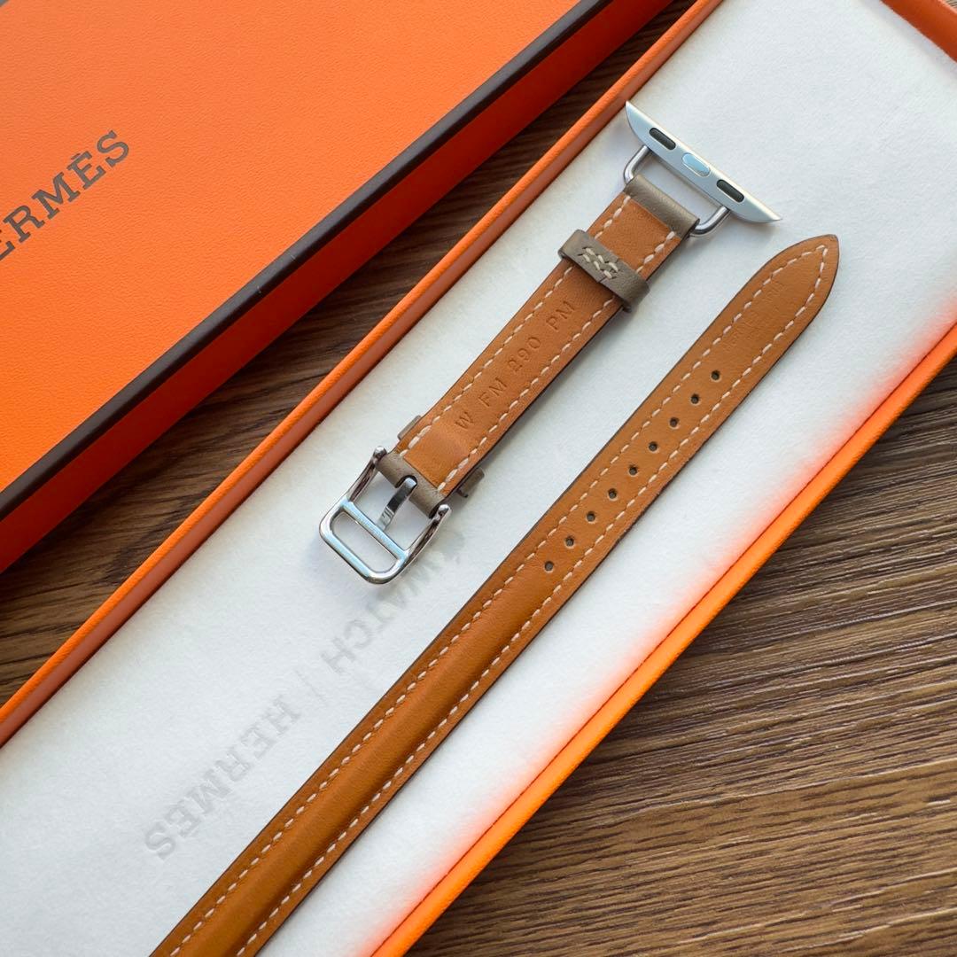 2744 Apple Watch エルメス　エトゥープ　ドゥブルトゥール　二重