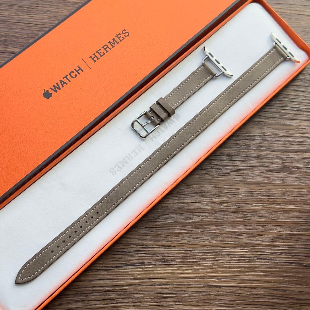 2744 Apple Watch エルメス　エトゥープ　ドゥブルトゥール　二重