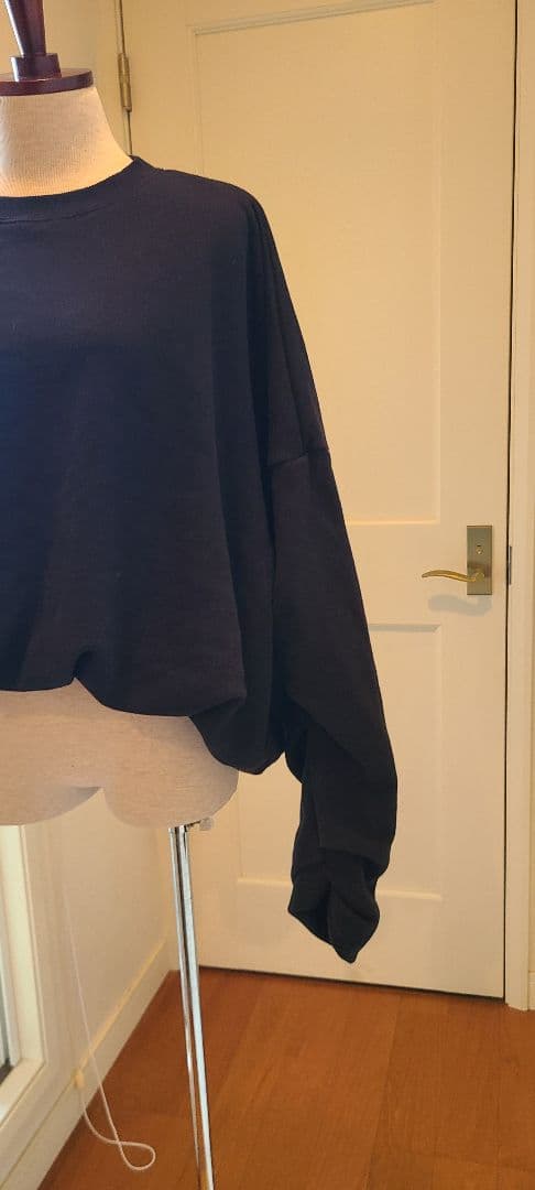 ダブルスタンダードクロージング★変形こなれスウェット★ブラック