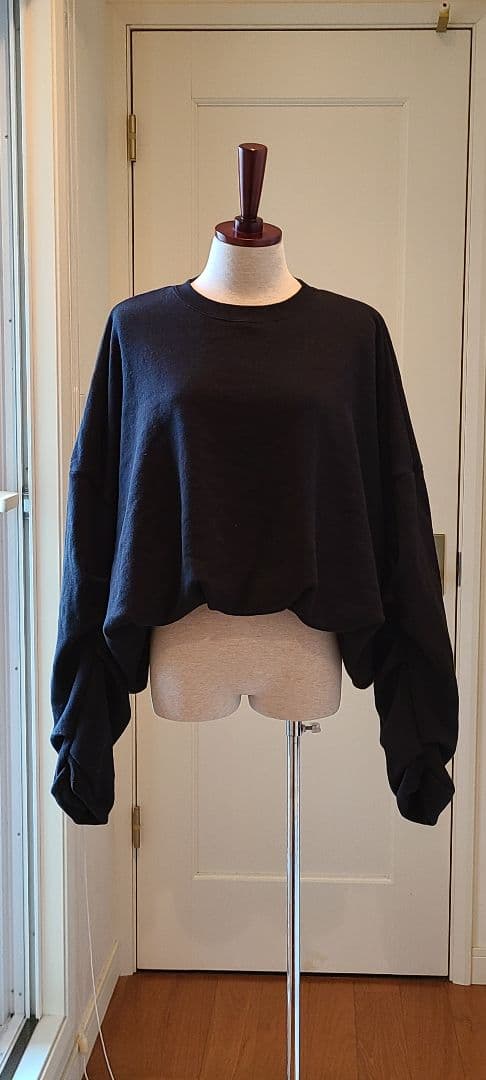 ダブルスタンダードクロージング★変形こなれスウェット★ブラック