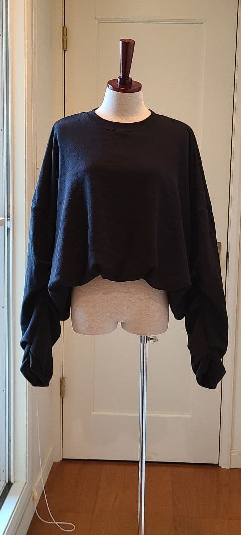 ダブルスタンダードクロージング★変形こなれスウェット★ブラック