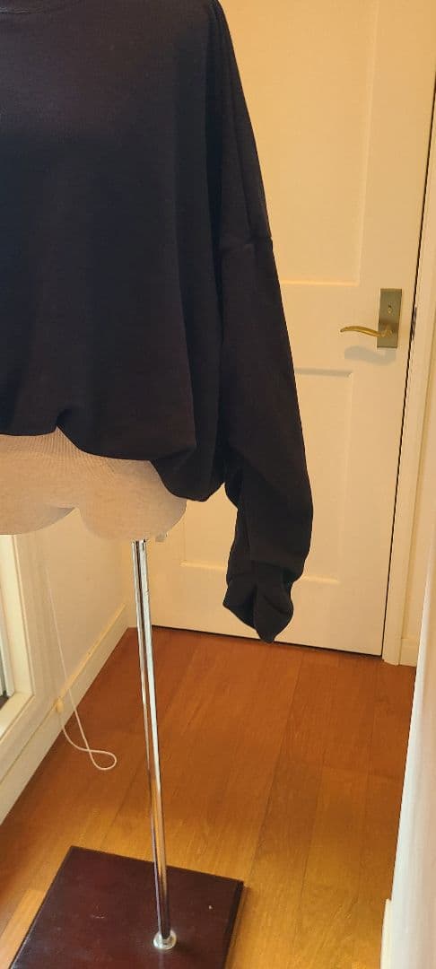 ダブルスタンダードクロージング★変形こなれスウェット★ブラック