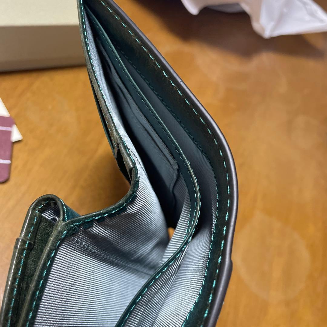 本革 BAGGY PORT（バギーポート）　財布　ターコイズ