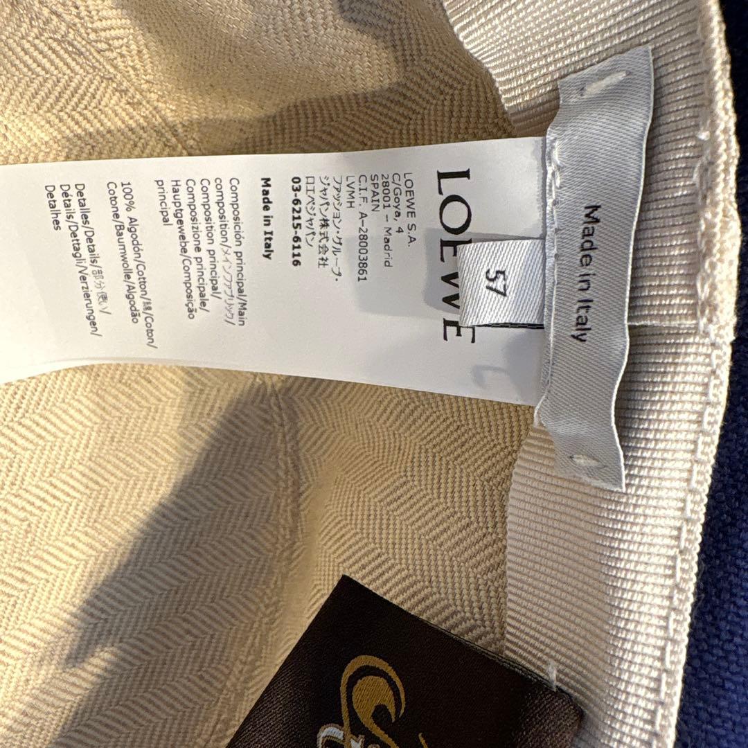 【未使用品】LOEWE ネイビー フィッシャーマンハット