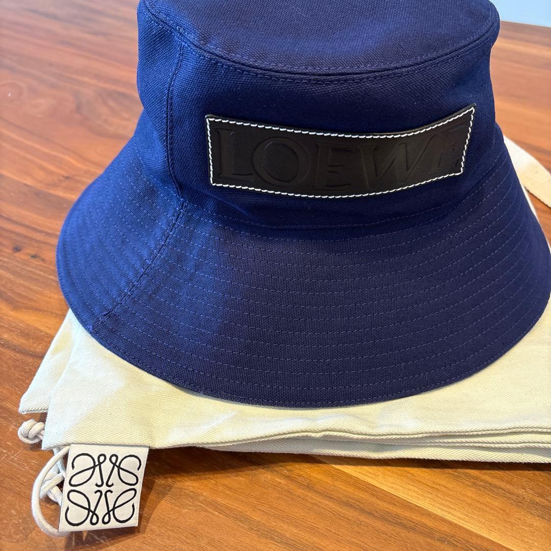 【未使用品】LOEWE ネイビー フィッシャーマンハット