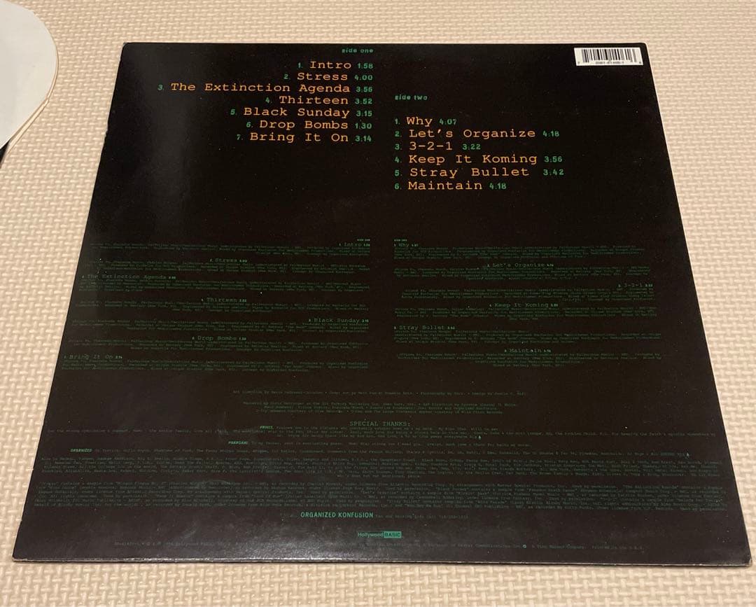 ORGANIZED KONFUSION STRESS レコード　USオリジナル